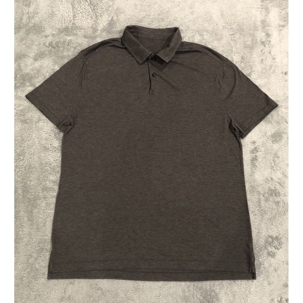 Lululemon Athletica Gray Polo Shirt Modern Design